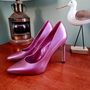 Nine West Metallic Pink Heels